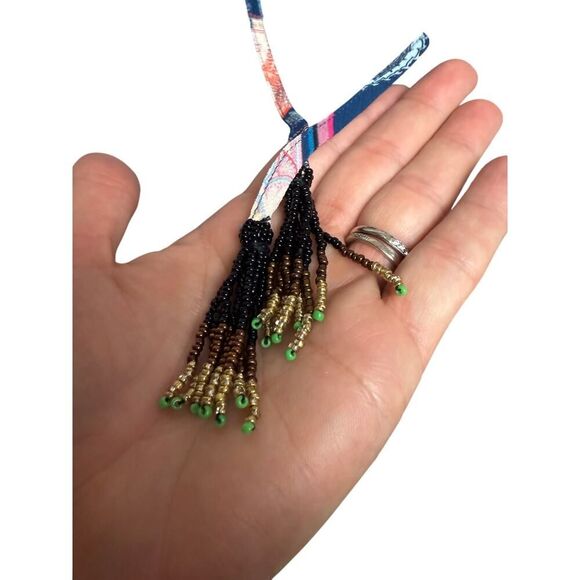 Johnny Was Daria Beaded Tassel Tunic Sz. S - Picture 3 of 7